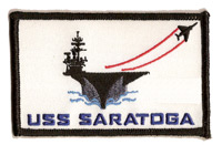 USS Saratoga Ship Outline Patch